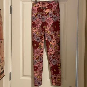 Beach riot floral print leggings